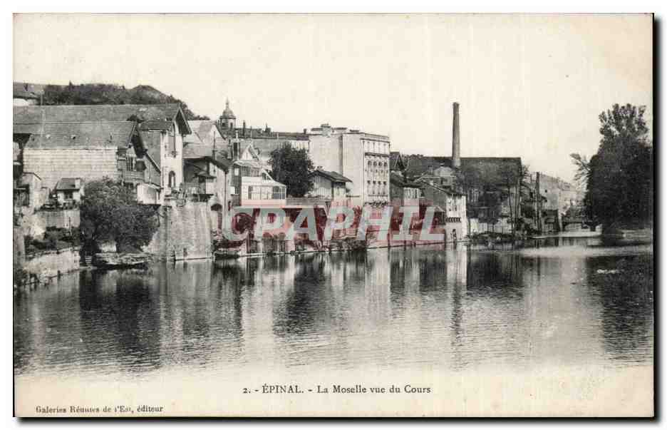 Epinal - La Moselle vue du cours - CPA 
