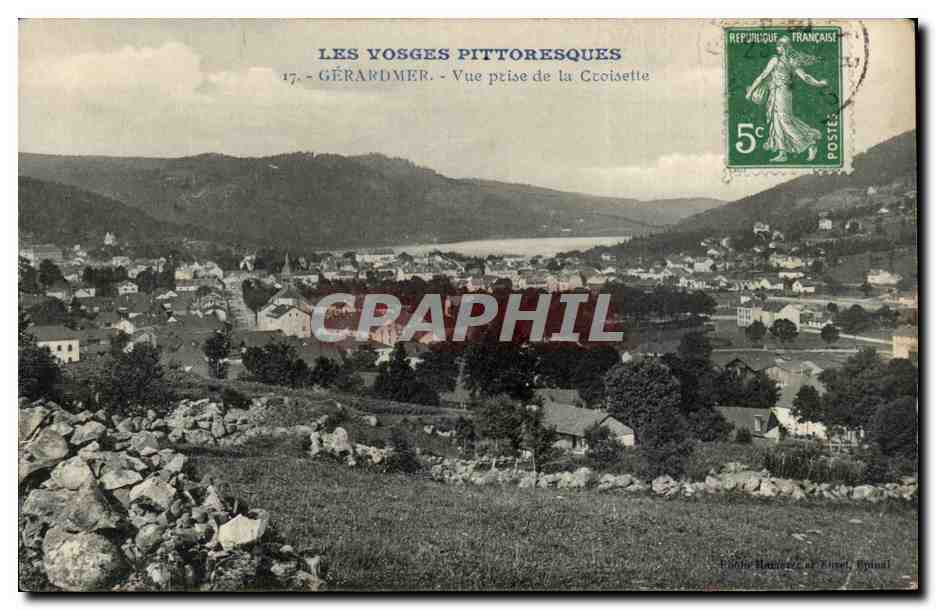 Les Vosges Pittoresques — Gérardmer — Vue prise de la Croisette