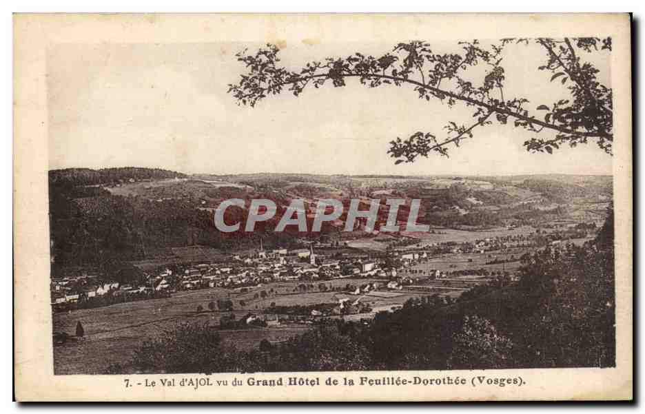 Le Val d'Ajol - vu du Grand Hotel de la Feuillee Dorothee - CPA 