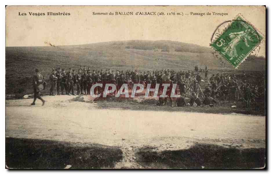 Cima del Ballon d'Alsacia (alt. 1256 m.) — Paso de Tropas — Les Vosges Illustrées