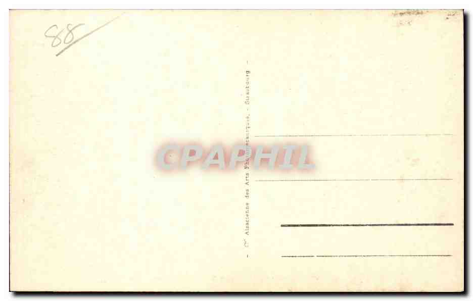 CPA Vittel Avenue Ambroise Boulomie et les hotels — Rückseite