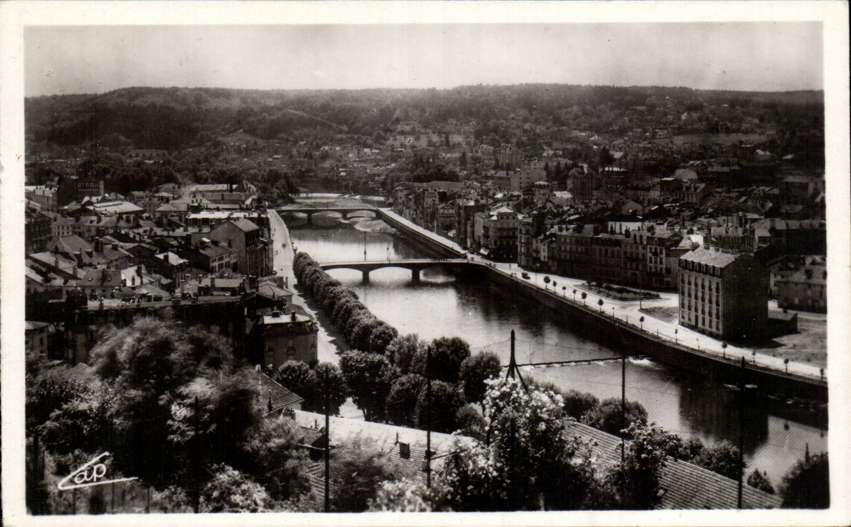 CPA Epinal La Moselle et les ponts