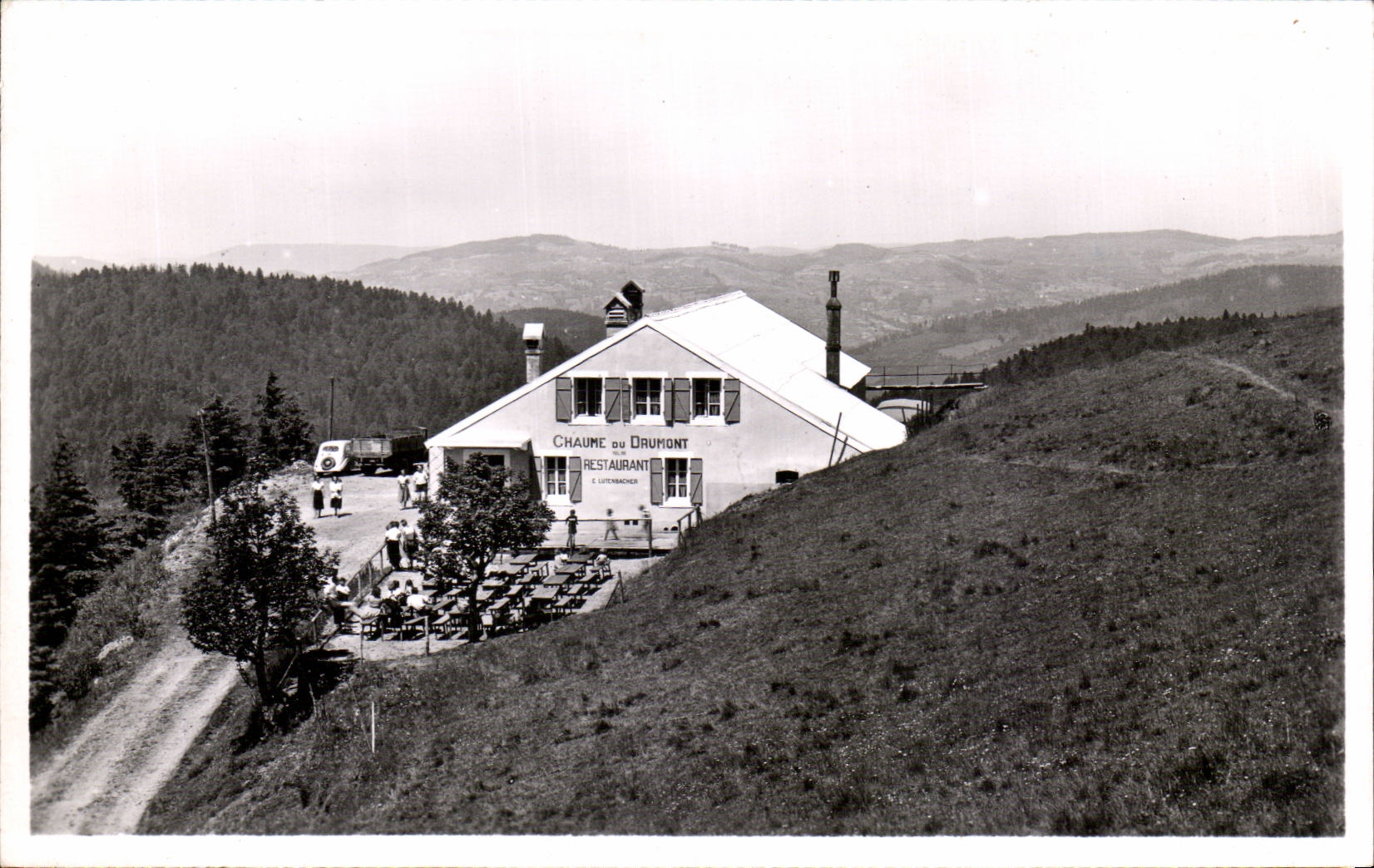 CPSM Bussang Hotel et chaume du Drumont