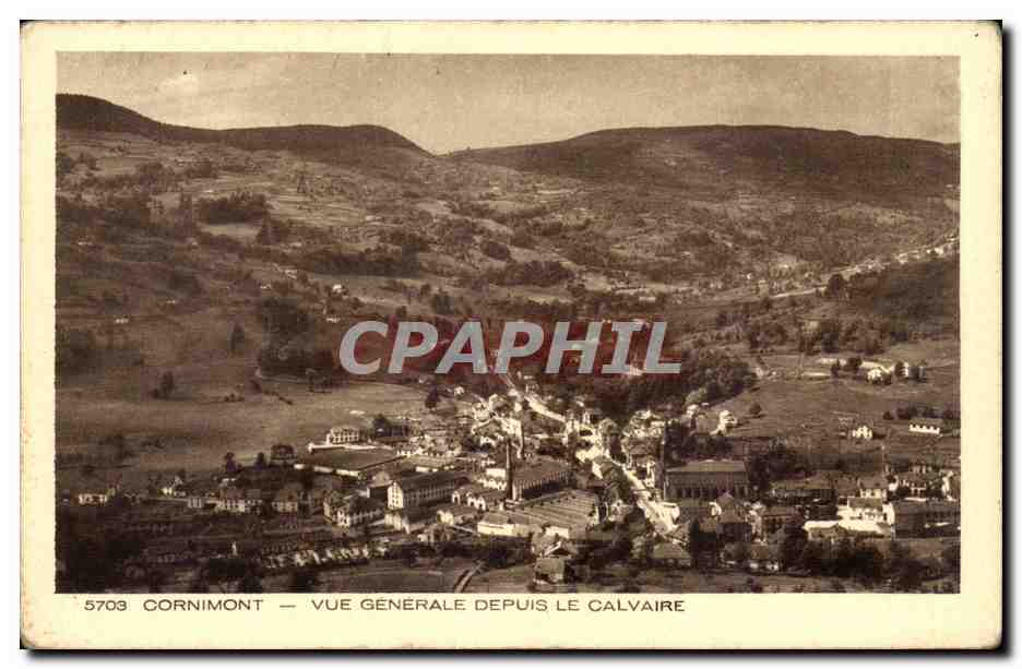 Cornimont - Vue Generale depuis le Calvaire - CPA 