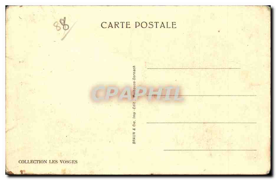 Cornimont - La Moselotte en Aval du Pont - CPA  — Rückseite