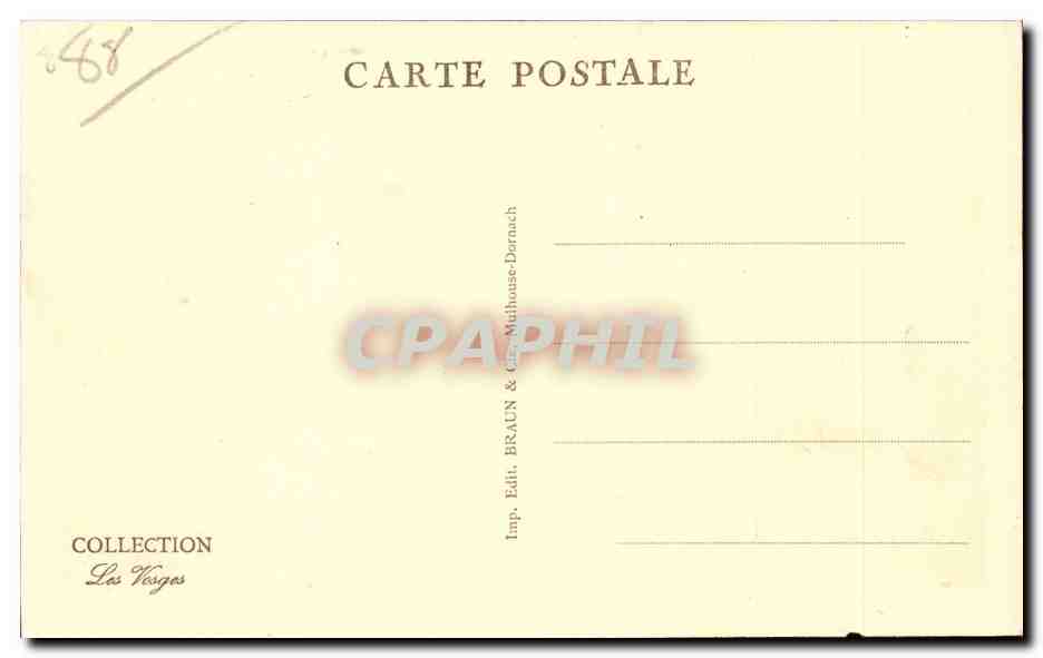 Ballon d'Alsace - L'Hotel Stauffer et le Sommet - CPA  — Rückseite