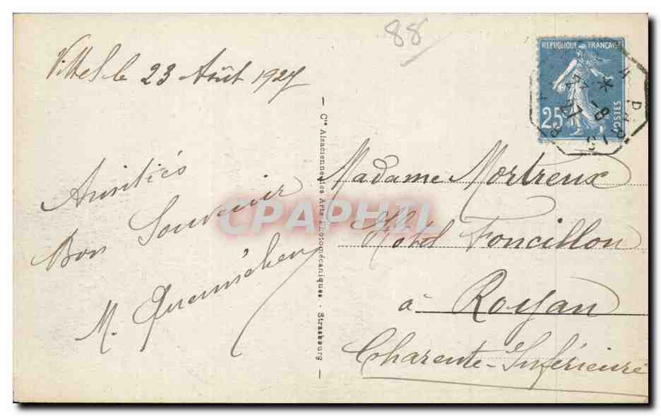 Vittel - Le Casino - CPA  — Back