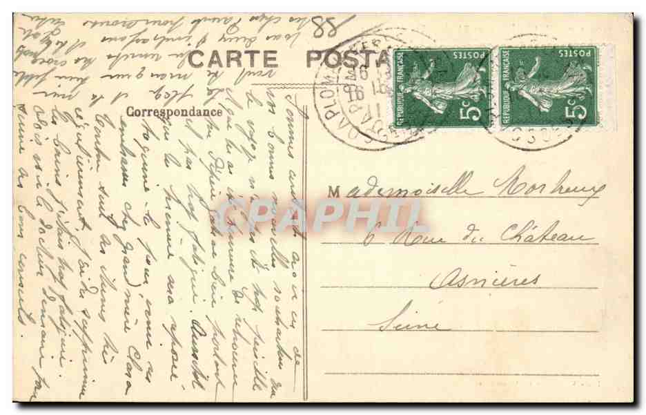 Plombieres les Bains - Promenade des Dames - CPA  — Rückseite