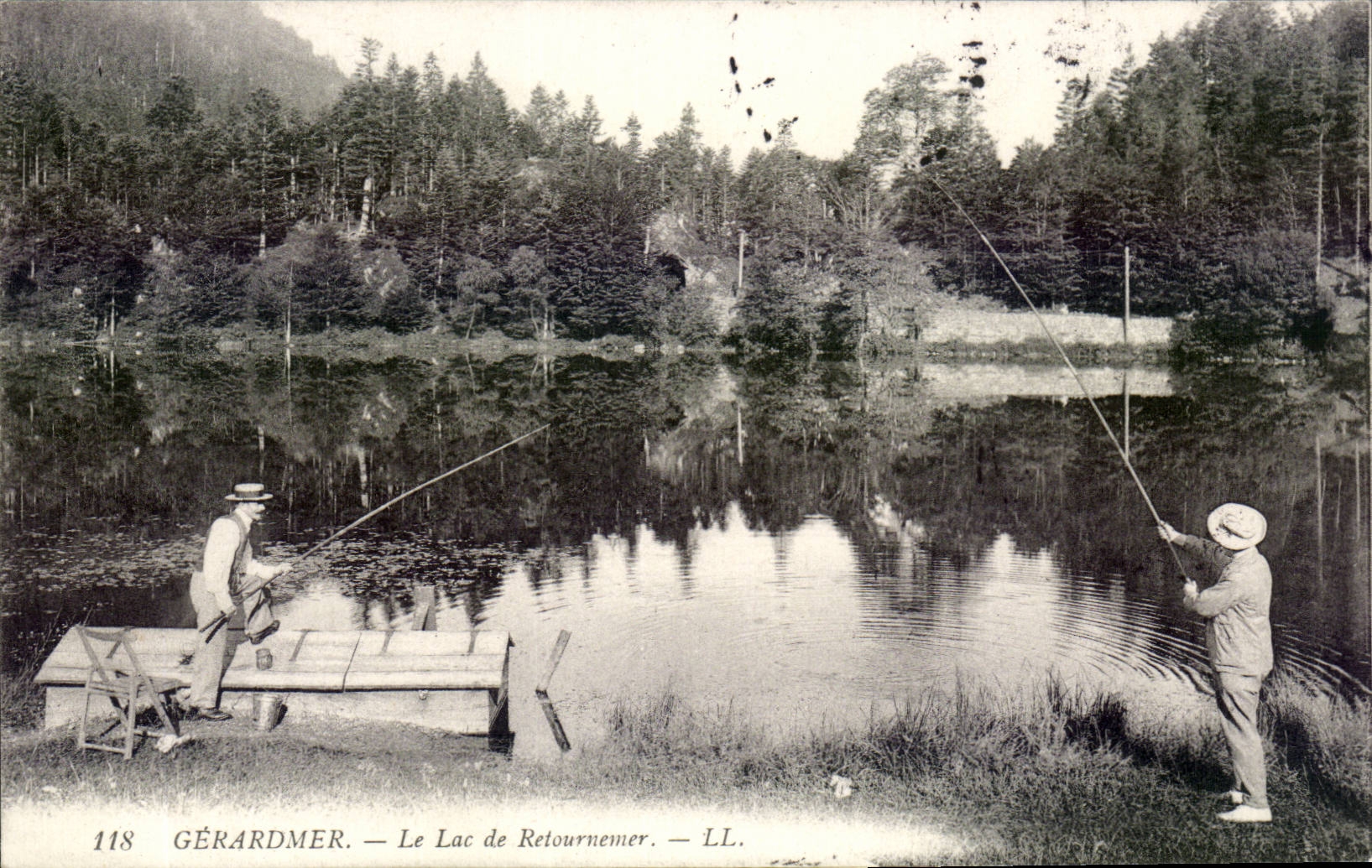 Gerardmer - La Peche - Pecheur - Fishing - Le Lac de Retournemer - CPA 