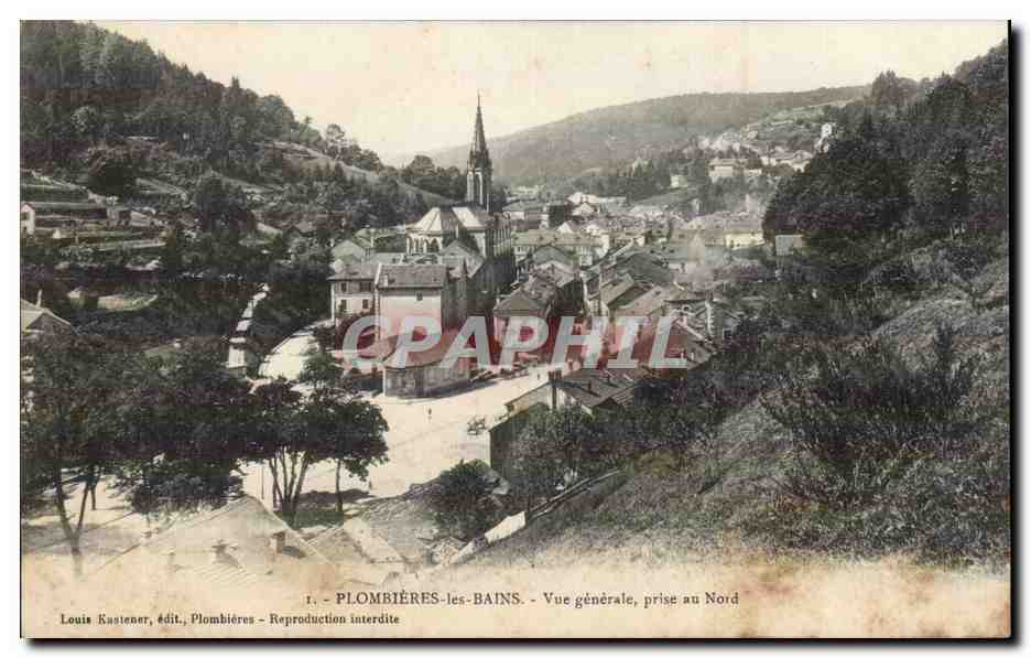 Plombieres les Bains - Vue Generale prise au Nord - CPA 