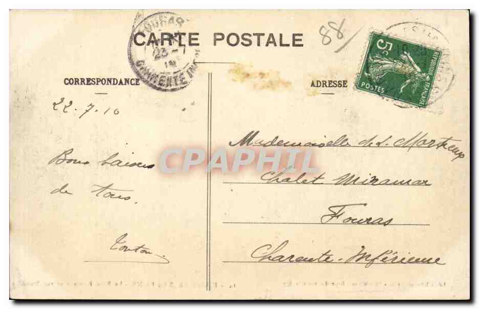 Plombieres les Bains - Le Bain Romain - CPA  — Rückseite