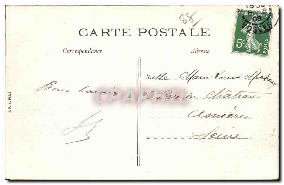 Contrexeville - Les Galeries - CPA  — Rückseite