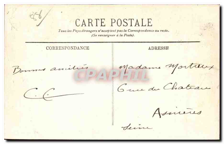 Contrexeville - Allees dans le Parc - CPA  — Rückseite