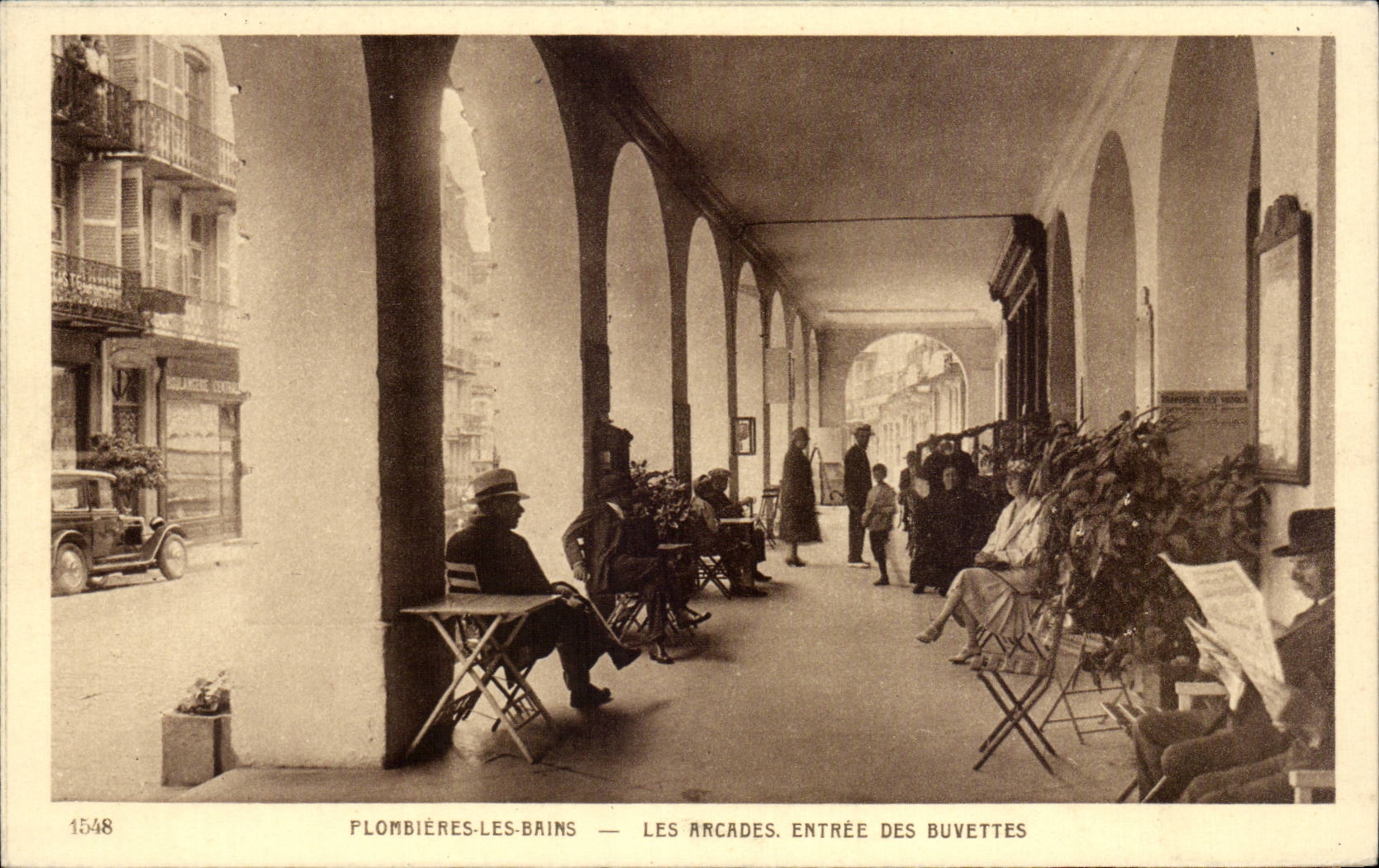 Plombieres les Bains - Les Arcades - Entree des Buvettes - CPA 