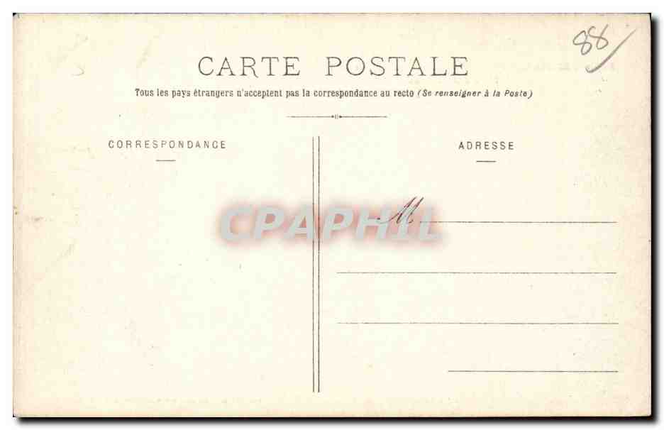 Gerardmer - Environs - Observatoire au Sommet - CPA  — Rückseite
