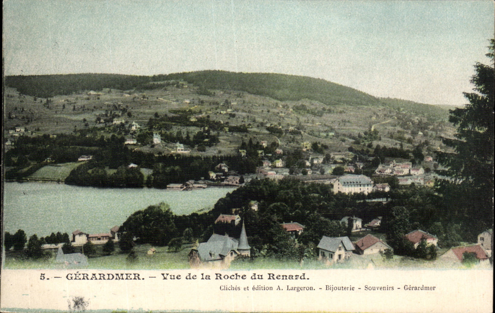 Gerardmer - Vue de la Roche du Renard - CPA 