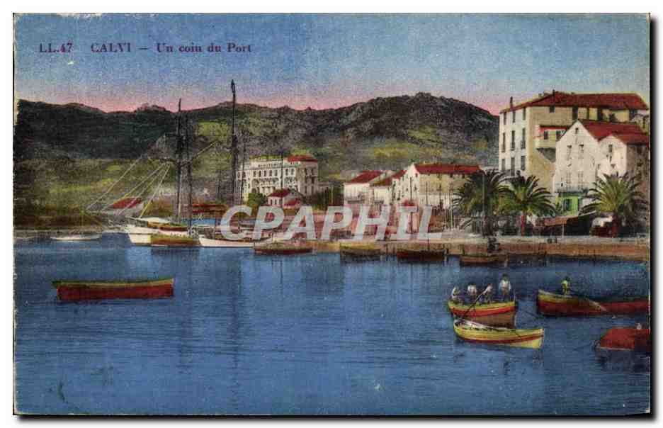 Calvi — A Corner of the Port — LL.47 — Compagnie des Arts Phénomécaniques