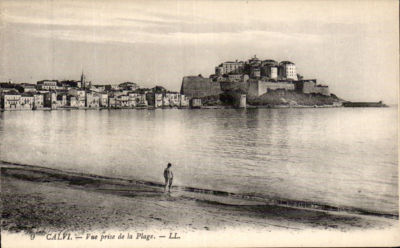 Calvi — Vue prise de la Plage — LL. n°9