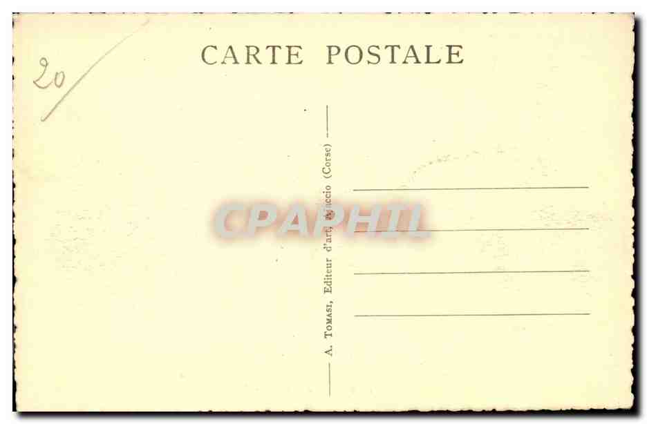 Corse - Haute Corse - Corsica - Calvi - Le Port - CPA  — Rückseite
