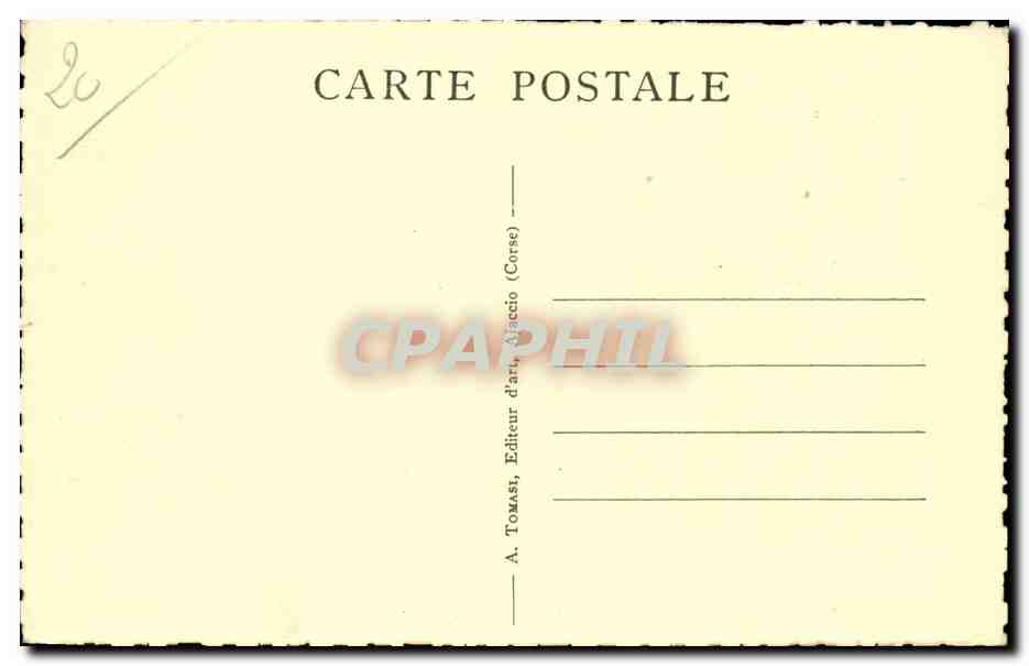Corse - Haute Corse - Corsica - Calvi - Le Port - CPA  — Rückseite