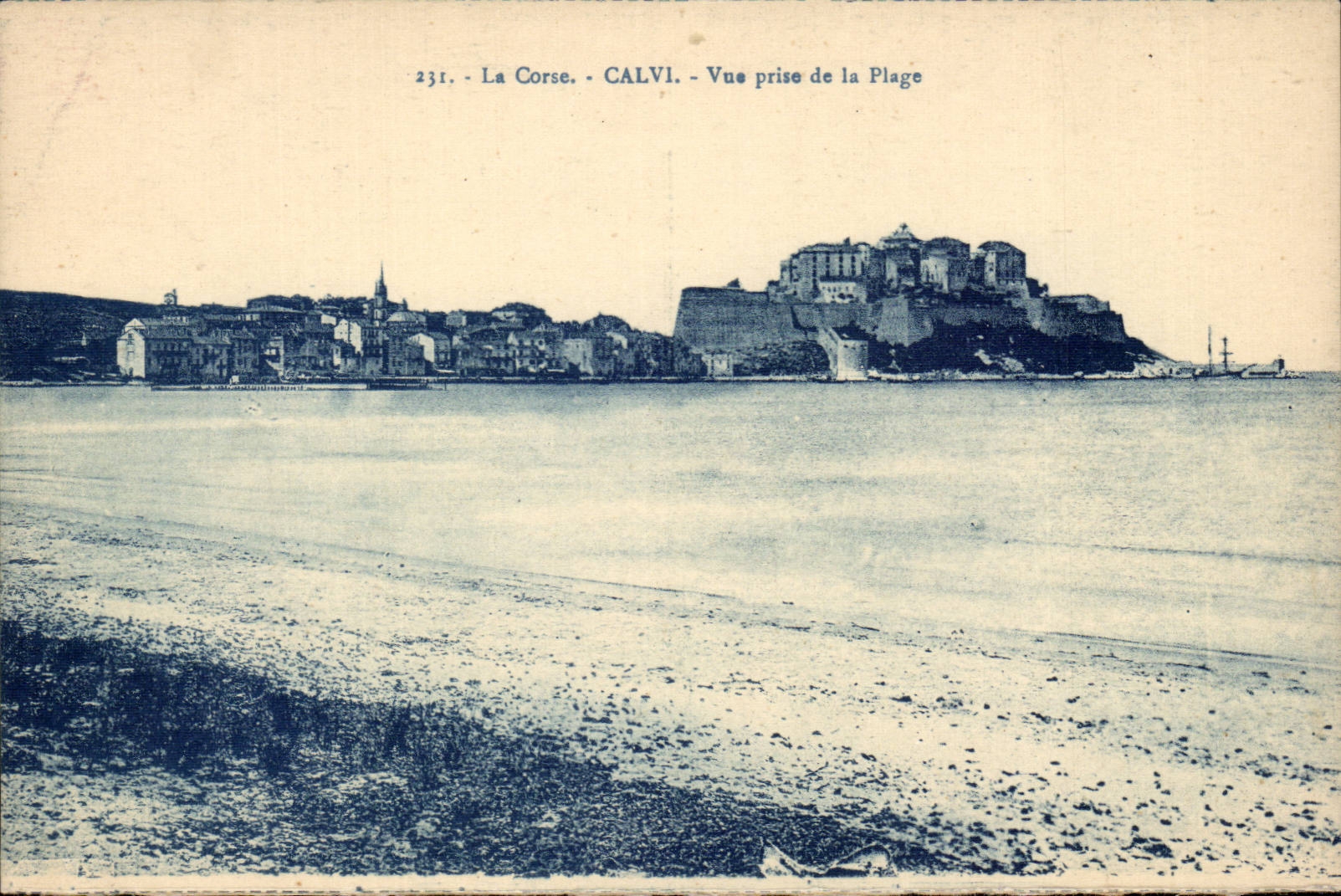 Corse - Haute Corse - Corsica - Calvi - Vue prise de la Plage - CPA 