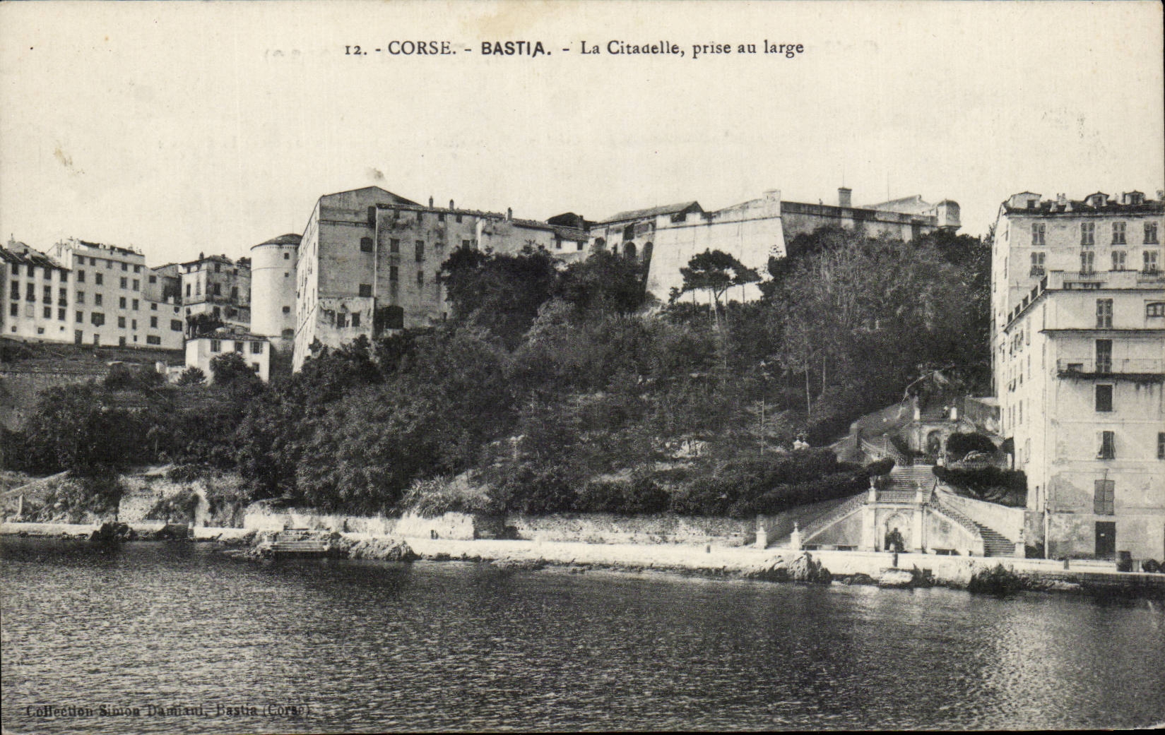 Corse - Haute Corse - Corsica - Bastia - La Citadelle prise au large - CPA 