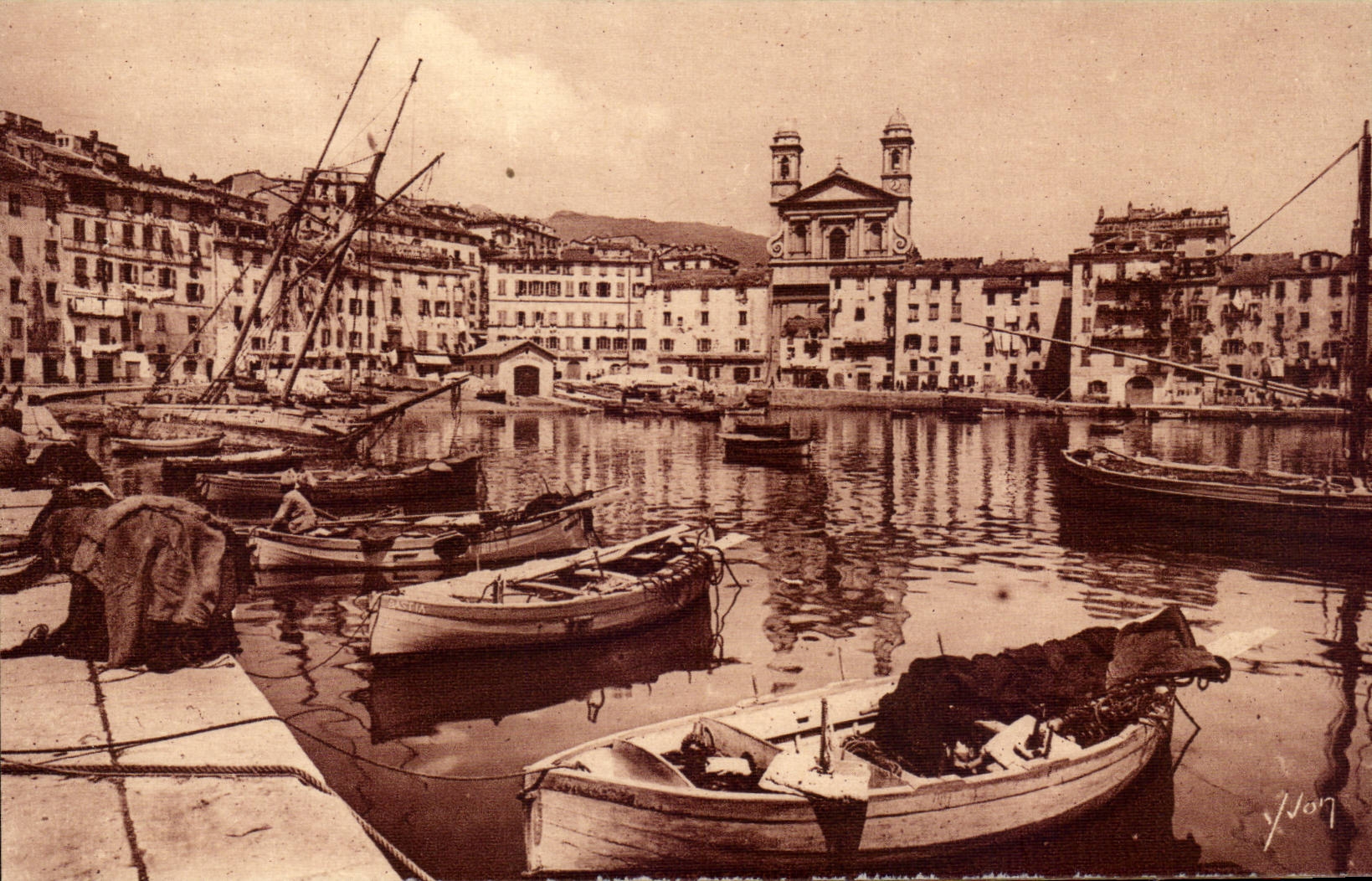 Bastia — Le Vieux Port — Vue générale — Les Éditions d'Art YVON, Paris