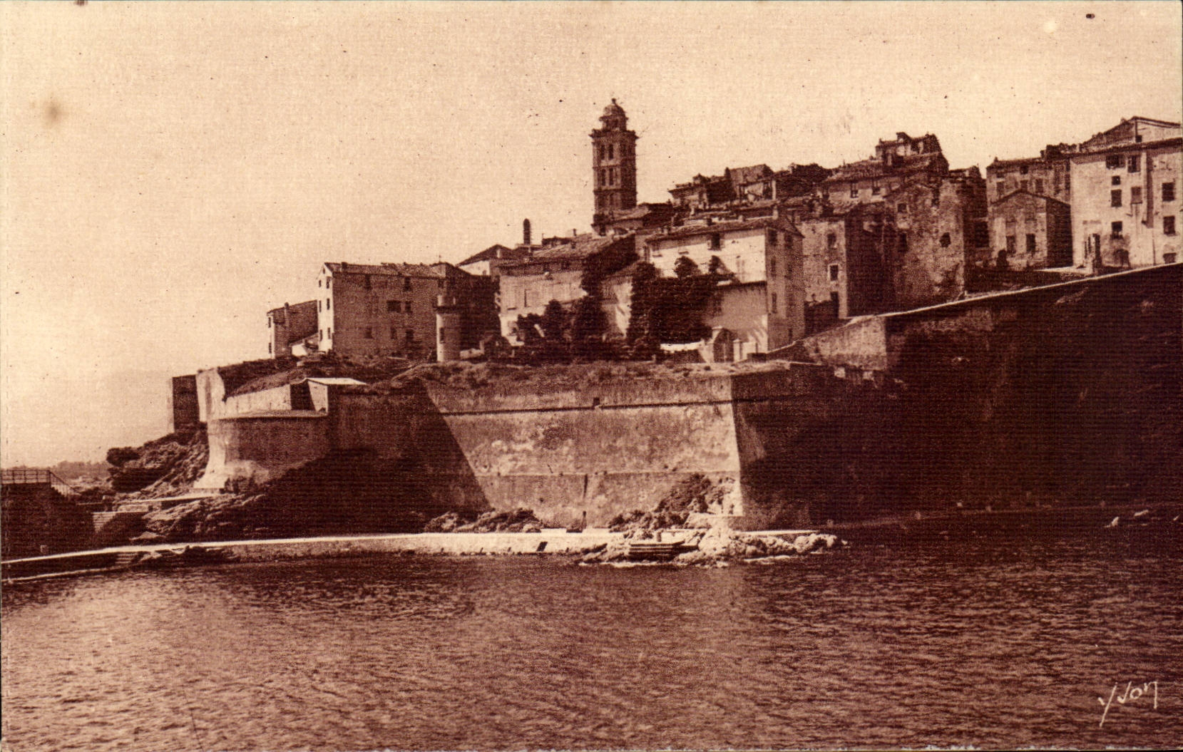 Bastia — Ansicht der Citadel am Eingang zum Hafen — Les Éditions d'Art Yvon, Paris