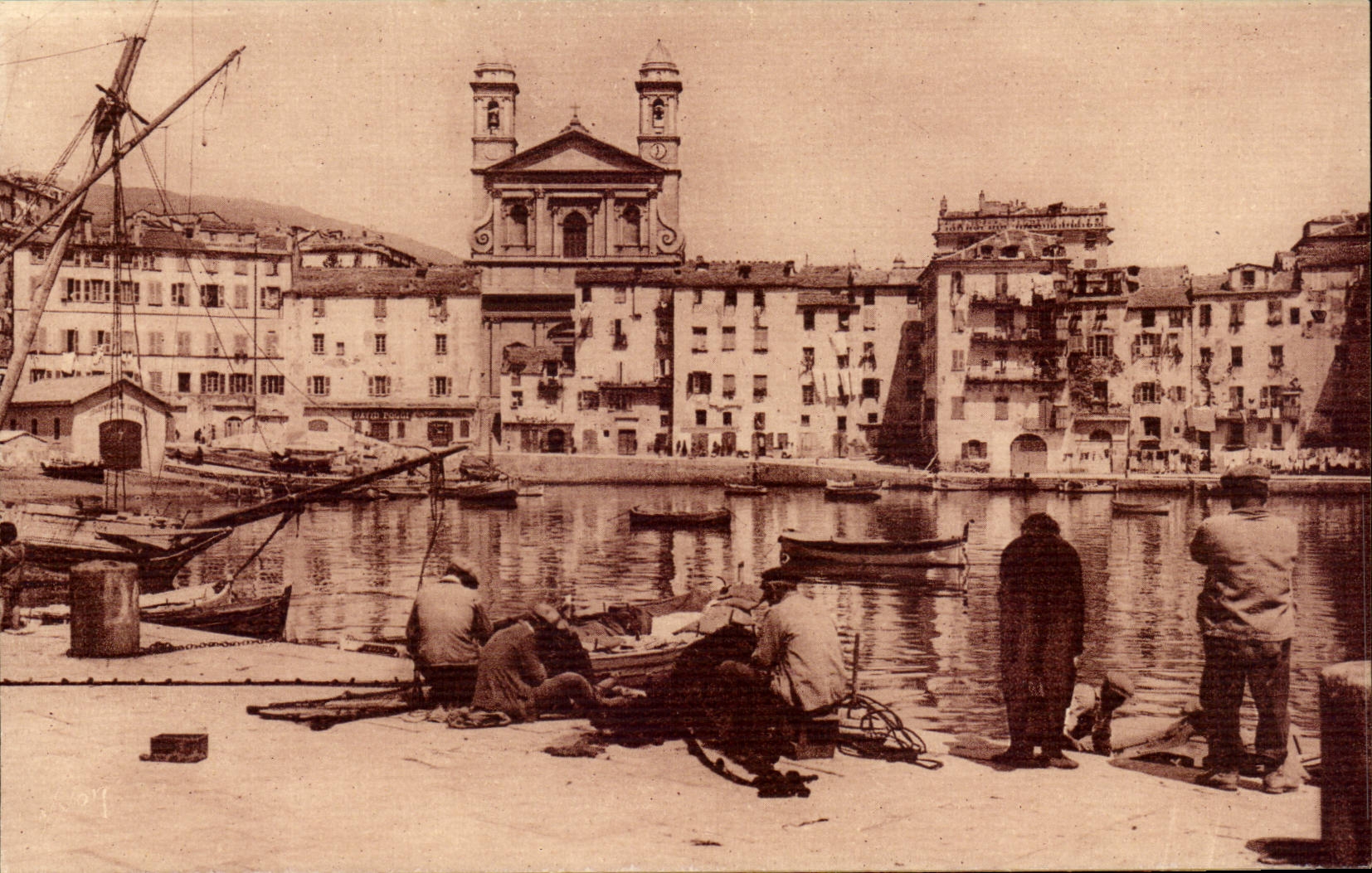 Bastia — Le Vieux Port et l'Église Saint-Jean — Éditions d'Art YVON, Paris
