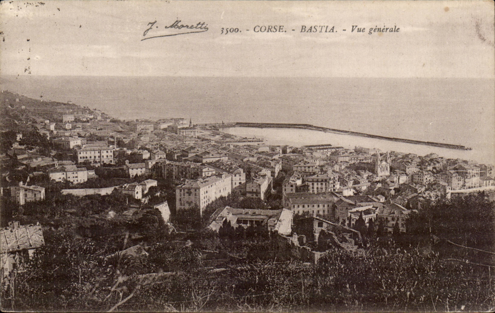 Bastia — Vue générale — J. Moretti, n° 3500