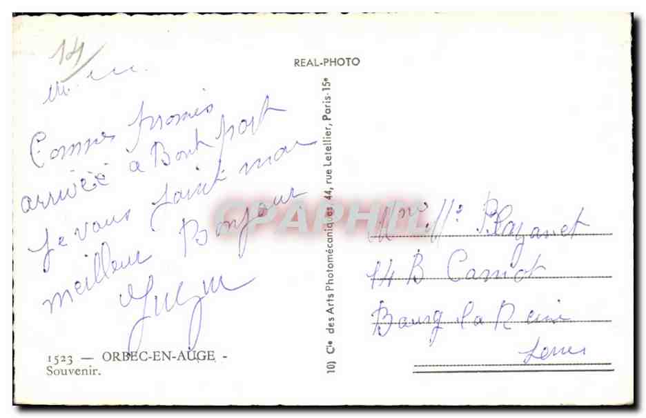 Orbec en Auge - Souvenir - La Normandie - CPA  — Back