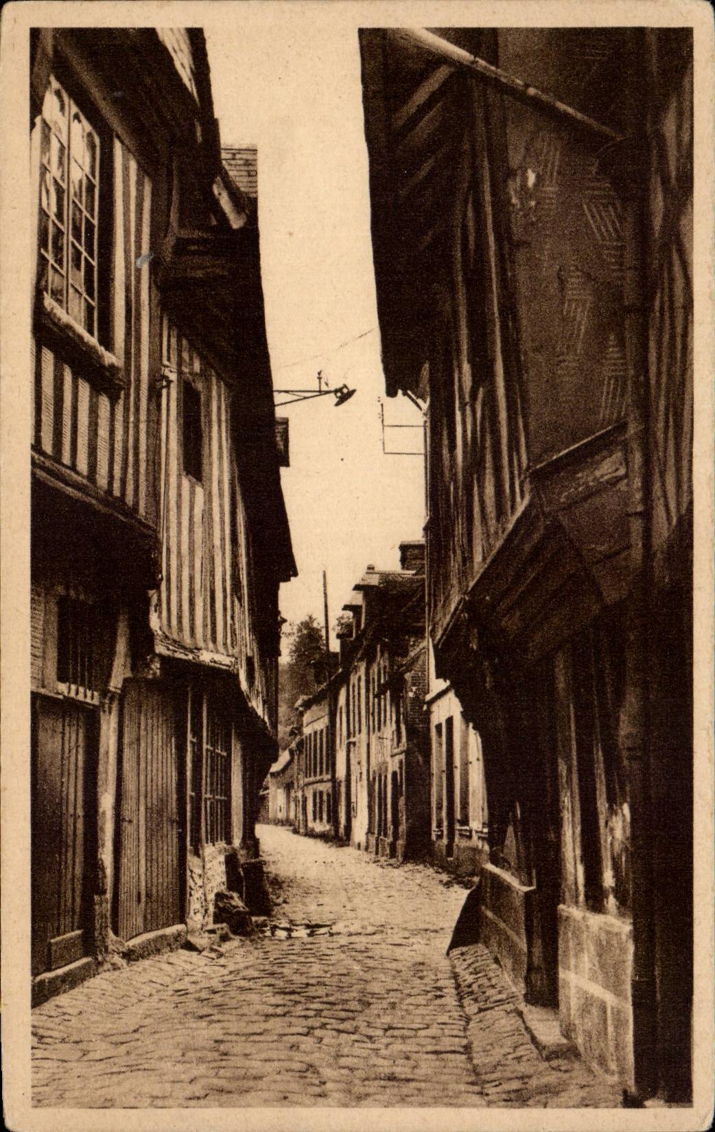 Orbec en Auge - Rue du Petit Four et Vieilles Maisons - CPA 