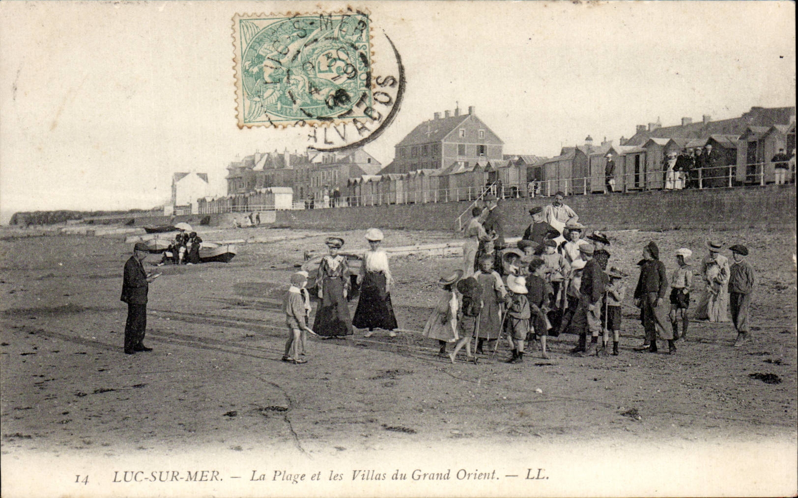 CPA Luc sur Mer La plage et les villas du Grand Orient