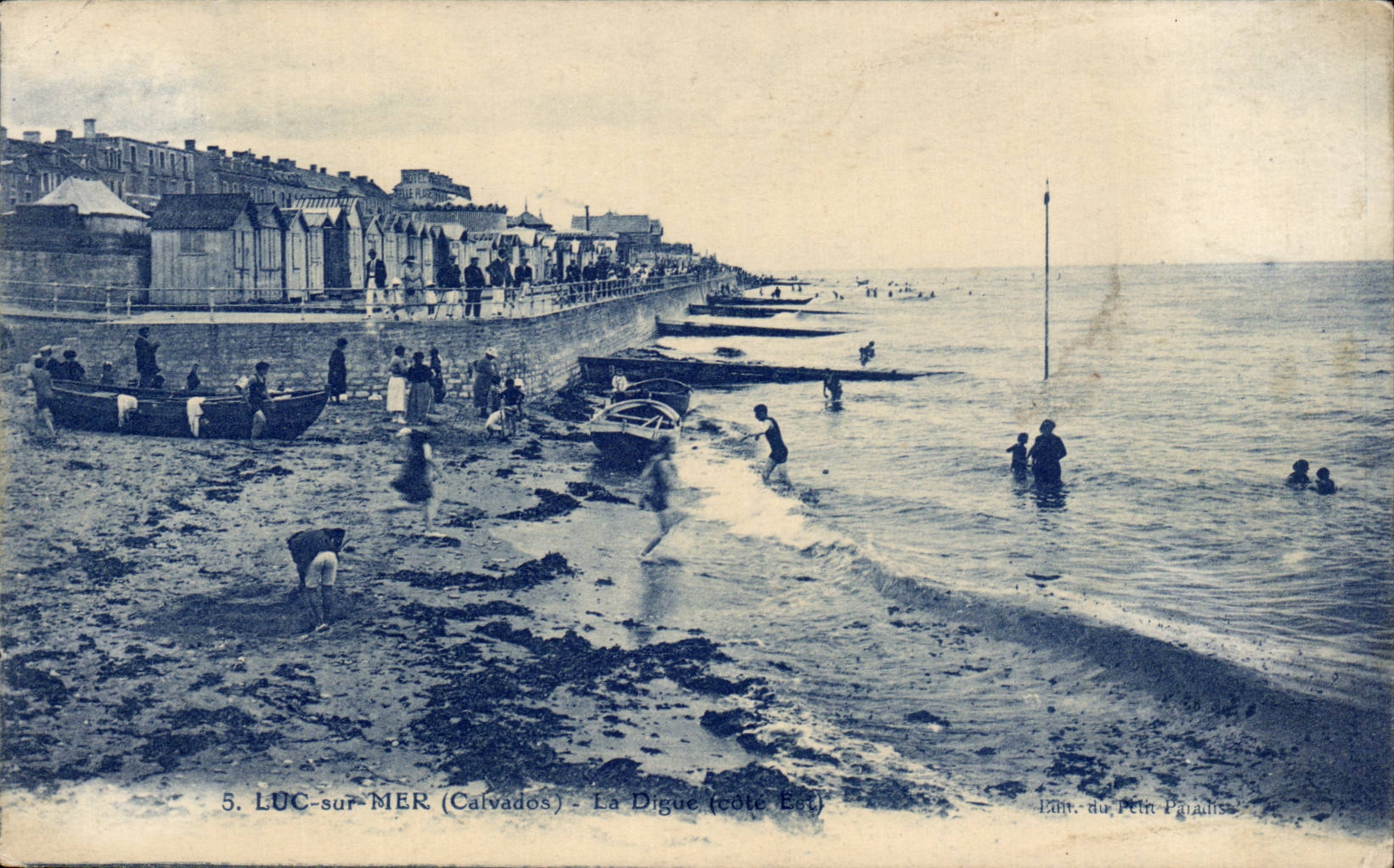 CPA Luc sur Mer La digue (cote Est)