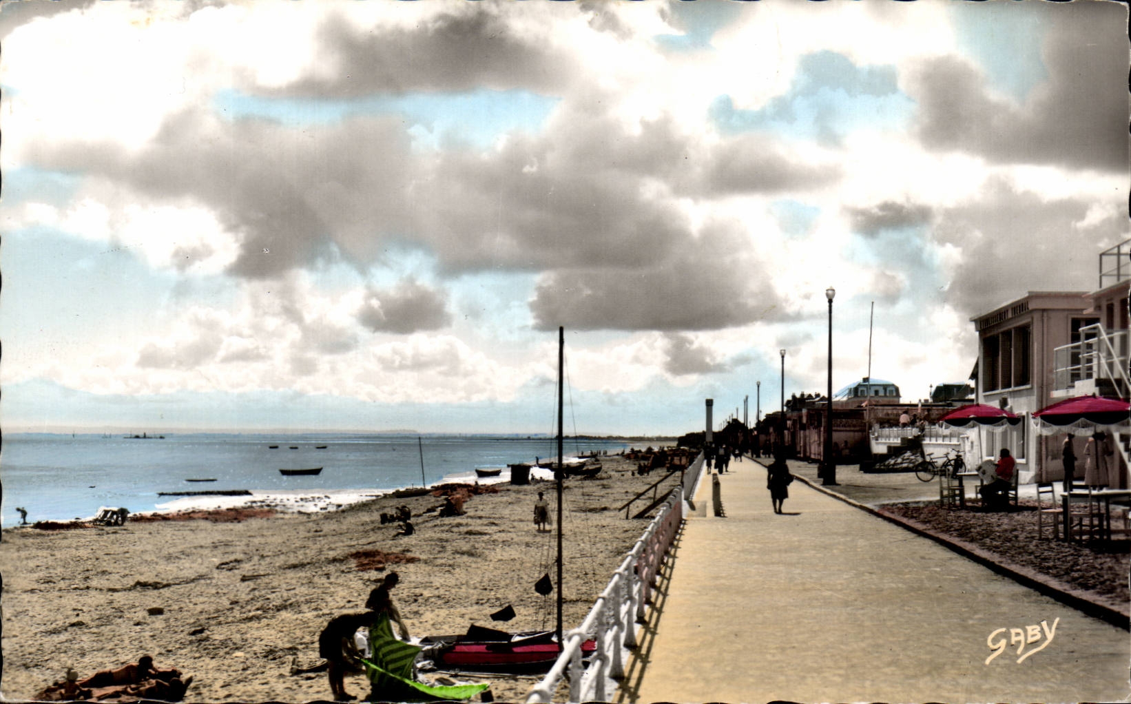 CPA Luc sur Mer Contre jour sur la plage