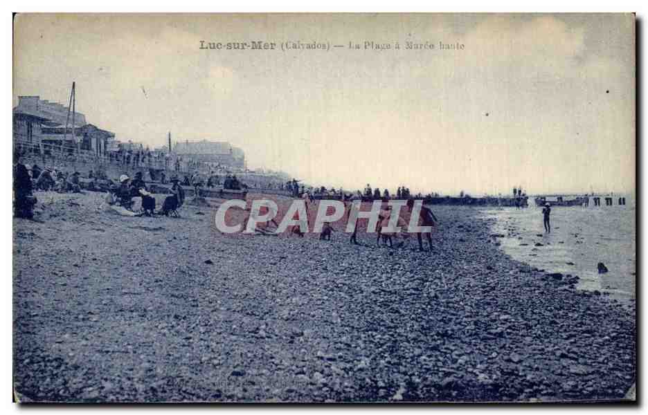 CPA Luc sur Mer La plage a maree haute