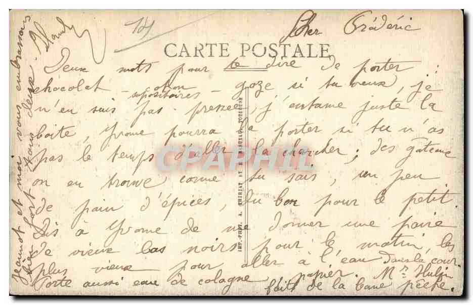 CPA Luc sur Mer La plage a maree haute — Verso