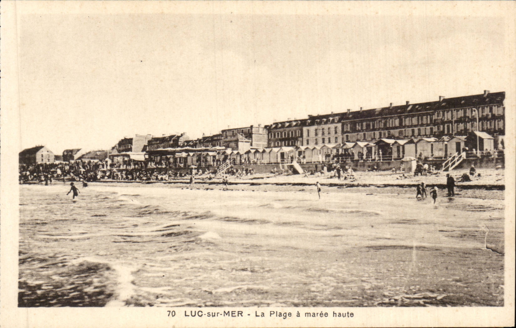 CPA Luc sur Mer La plage a maree haute