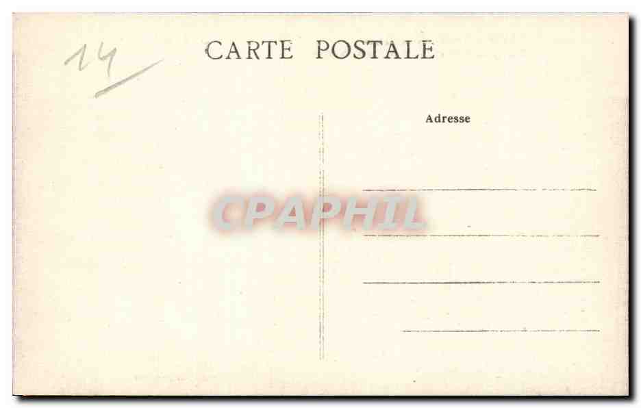 CPA Thury Harcourt Les bords de l'orne La roche Bunel — Rückseite