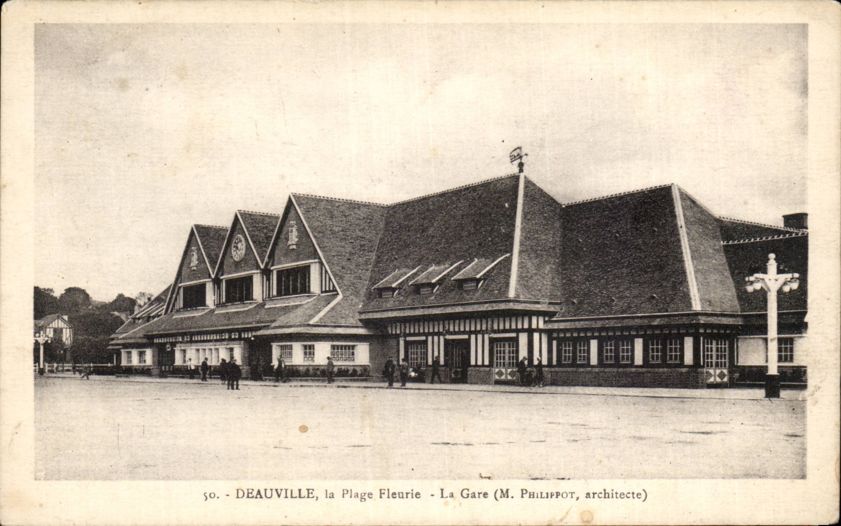 Deauville, la Plage Fleurie - La Gare (M. Philippot, architecte)