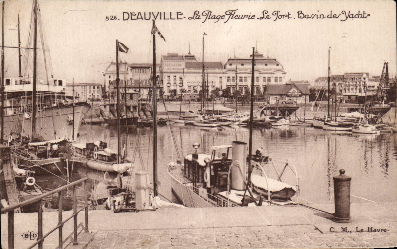 Deauville - La Plage Fleurie - Le Port. Bassin des Yachts — C. M., Le Havre
