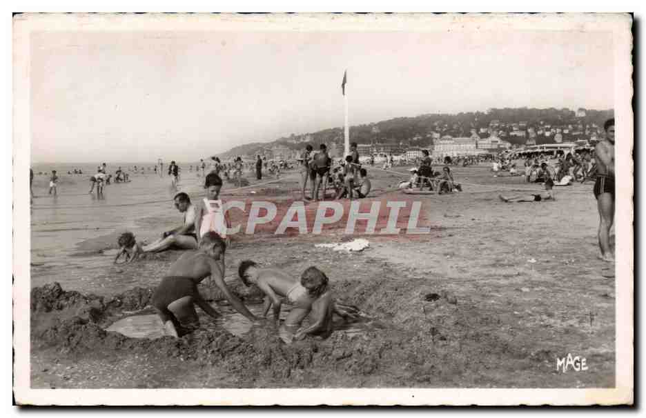 Deauville - Der Strand — Originalfoto — Collection G.L.Y. - Asnières (Seine)