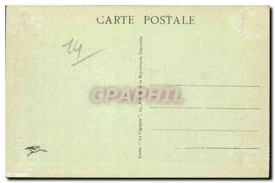 Deauville - Le Bassin des Yachts - CPA  — Verso