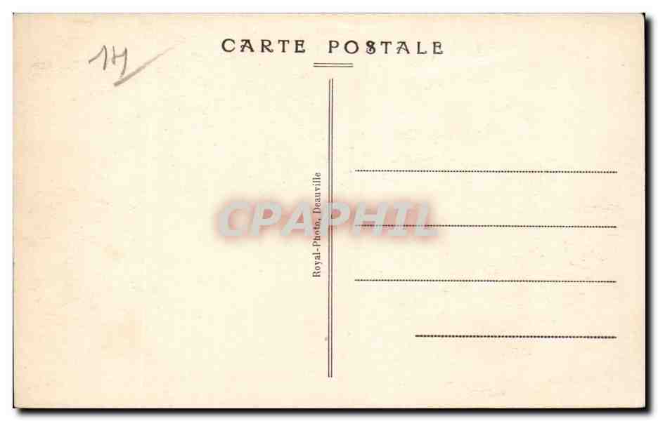 Deauville - L'Heure du Bain - CPA  — Verso
