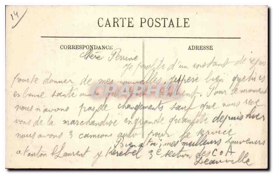Deauville - Chateau Bel Abri - Les Communs - CPA  — Verso