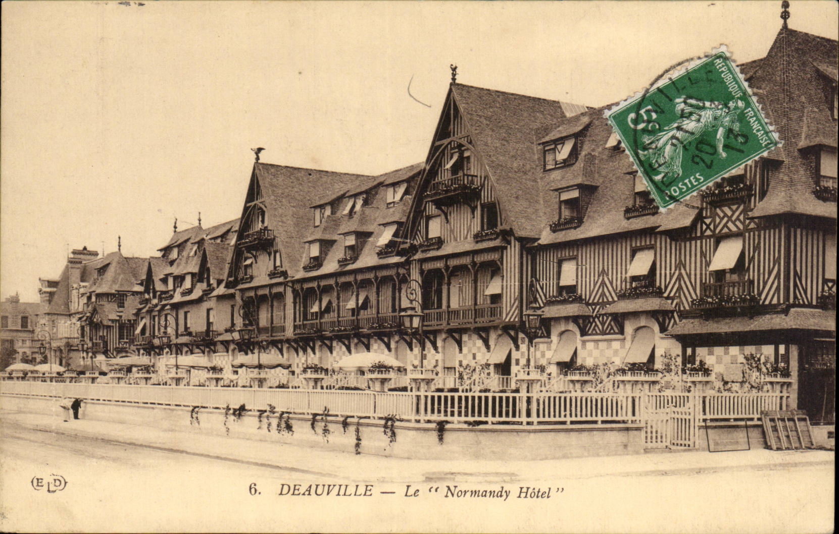 Deauville — Le "Normandy Hôtel" — Éditeur ELD, n°6