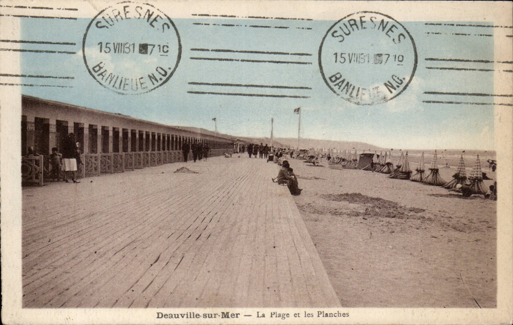 Deauville-sur-Mer — The Beach and the Boards — Publisher Banlieue N.O.
