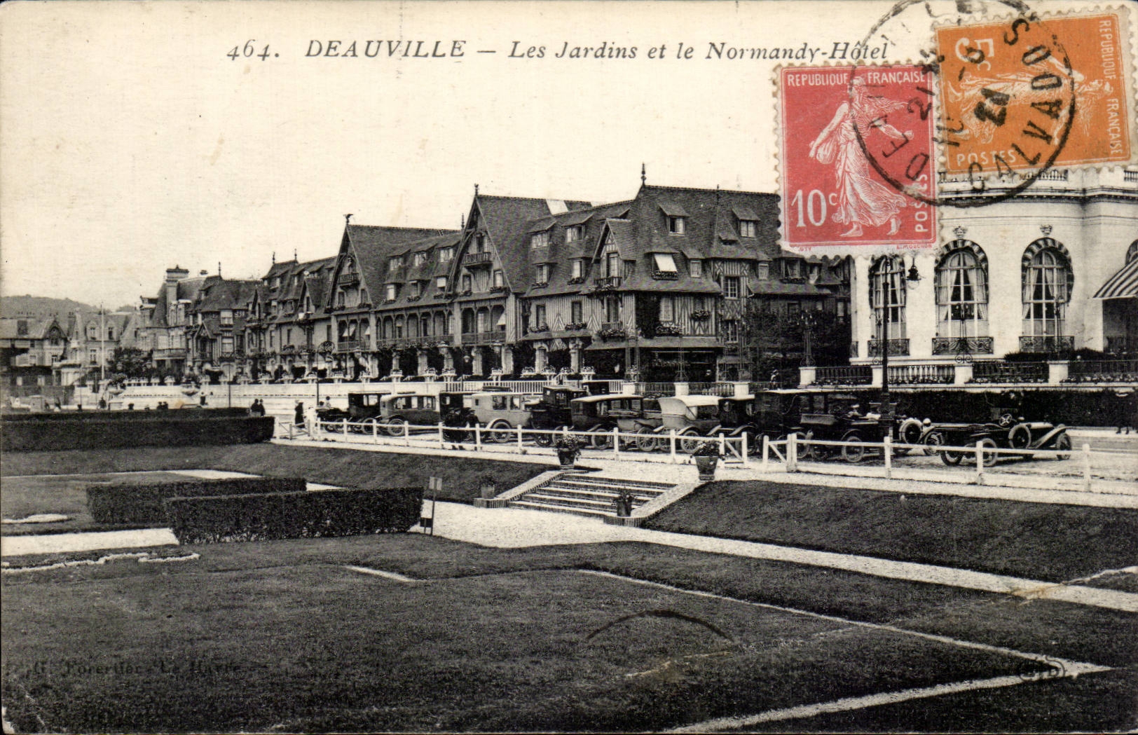 Deauville — Les Jardins et le Normandy-Hôtel — M. Porellec, La Havre