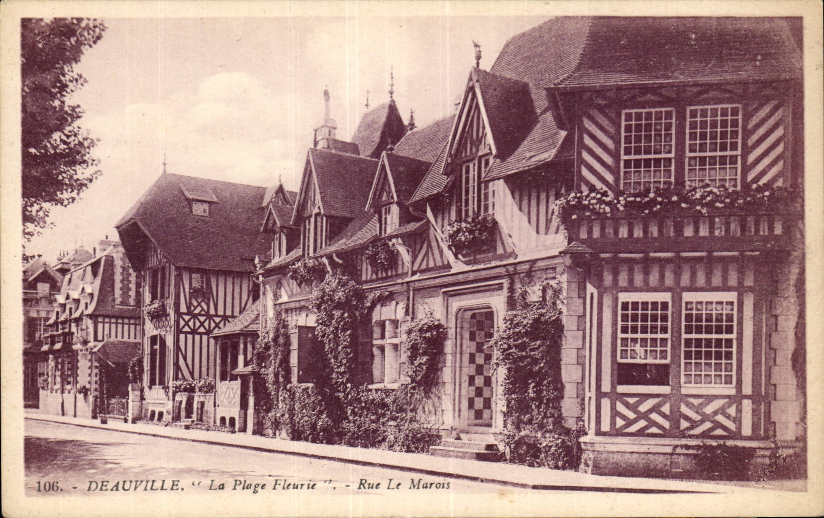 Deauville, 'Die Blühende Strände' - Straße Le Marois