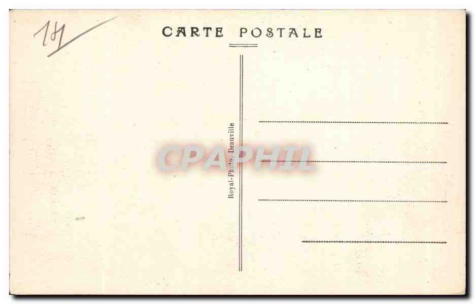 Deauville - La Plage Fleurie - L'Heure du Bain - CPA  — Verso